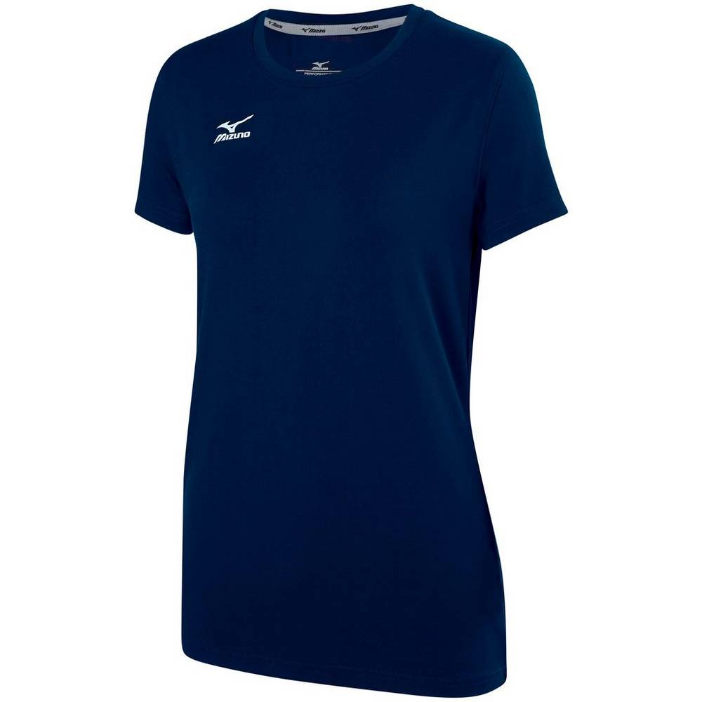 Womens Mizuno Attack 2.0 Volleyball T-Shirts Navy Philippines (SWFDEV546)